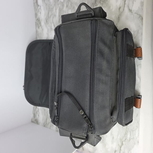 Vintage 1990s Canon Black Camera Bag Pockets Compartments - Picture 5 of 8